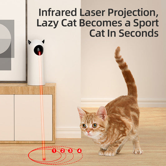 Electric Automatic Infrared Cat Teaser Toys null