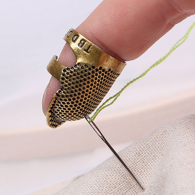 Thicken Adjustable Finger Thimble Hoop Cover For Sewing Tools - Treyfe