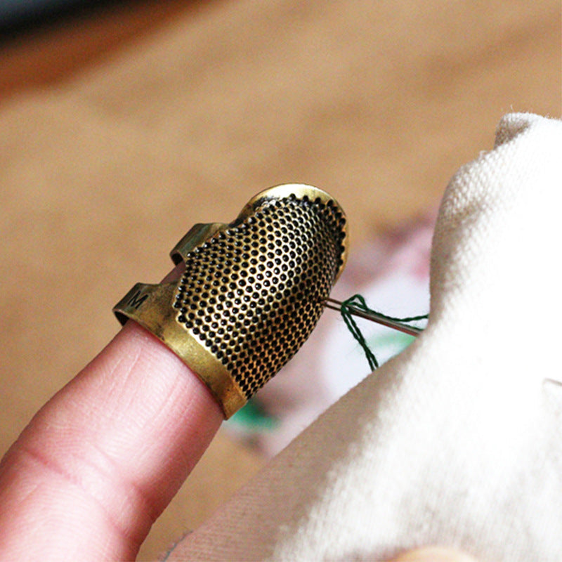 Thicken Adjustable Finger Thimble Hoop Cover For Sewing Tools - Treyfe