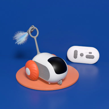 Remote Control Interactive Cat Car Toy USB Charging Chasing Automatic Self-moving Remote Smart Control Car Interactive Cat Toy Pet Products Treyfe