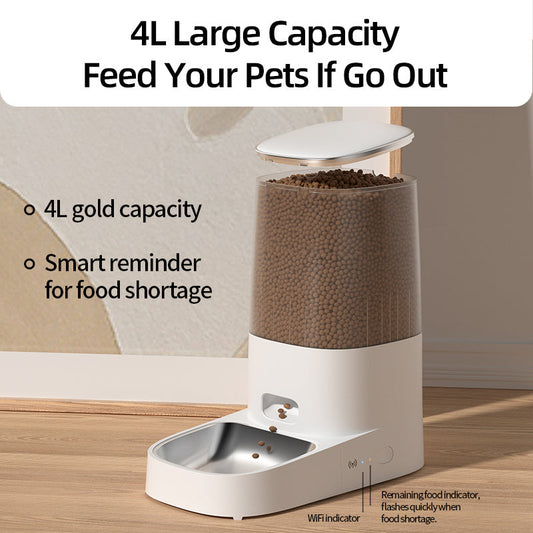 4L Automatic Pet Feeder Cat Food Dispenser Accessorie null