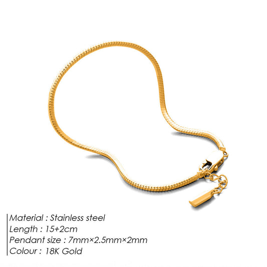 Stainless Steel Octagonal Snake Bone Bracelet Treyfe