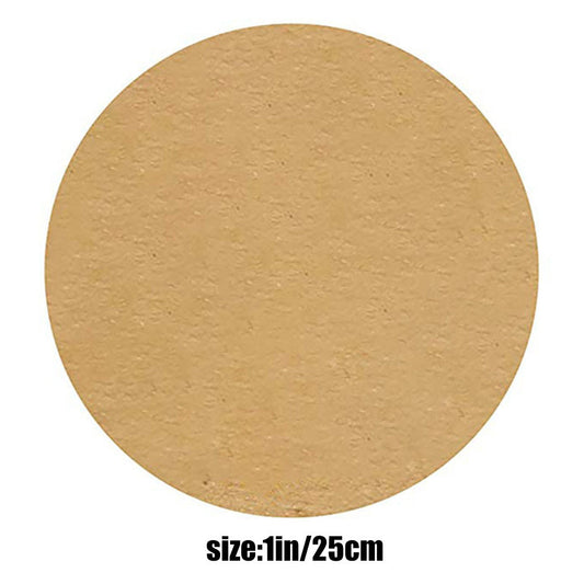 500Pcs Kraft Paper Labels Round Self Adhesive Stickers Baking Bag Labels null