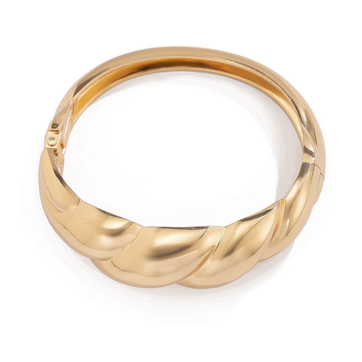 Fashion Trend Metal Glossy Surface Water Drop Hug Bracelet Treyfe