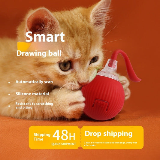 Interactive Cat Toy Ball Super Drive Cat Rolling Ball null