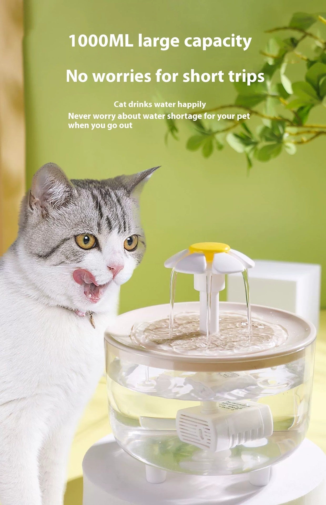 Cat Water Fountain Automatic Circulation Constant Temperature Treyfe